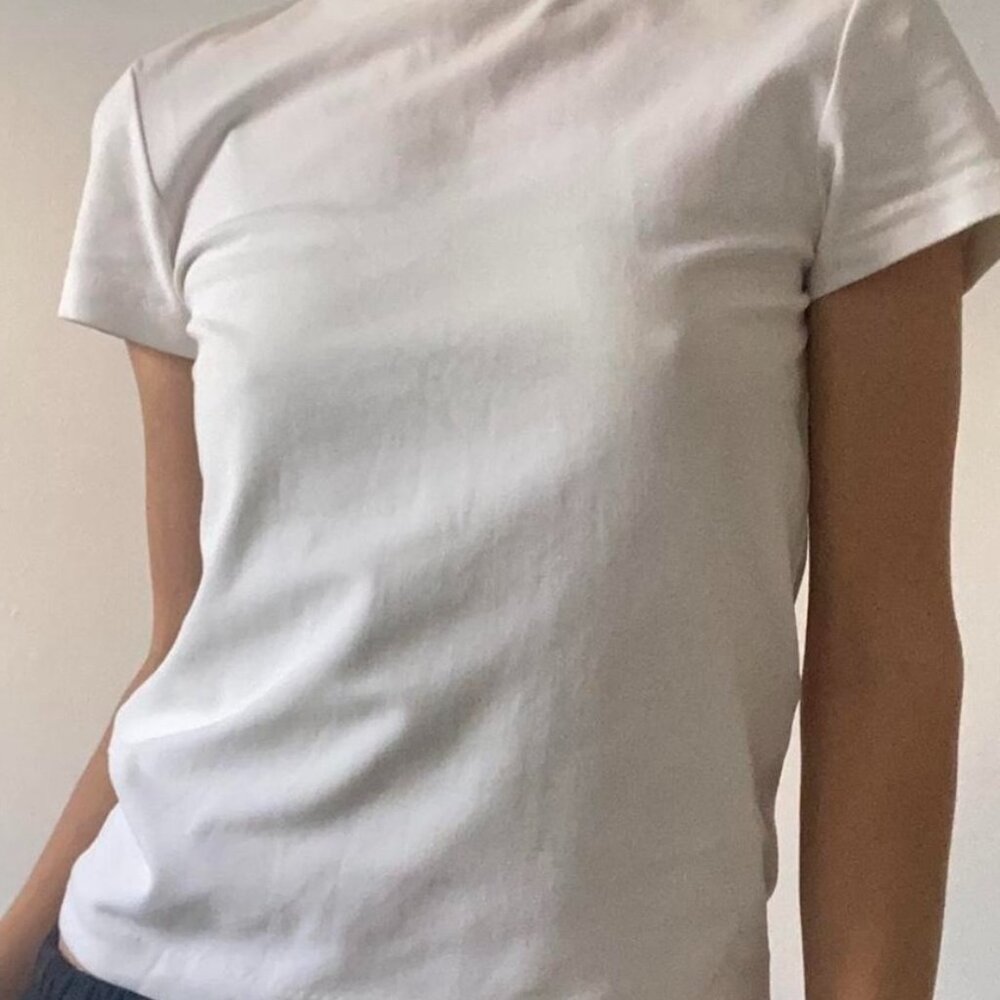 Acne mock neck tee